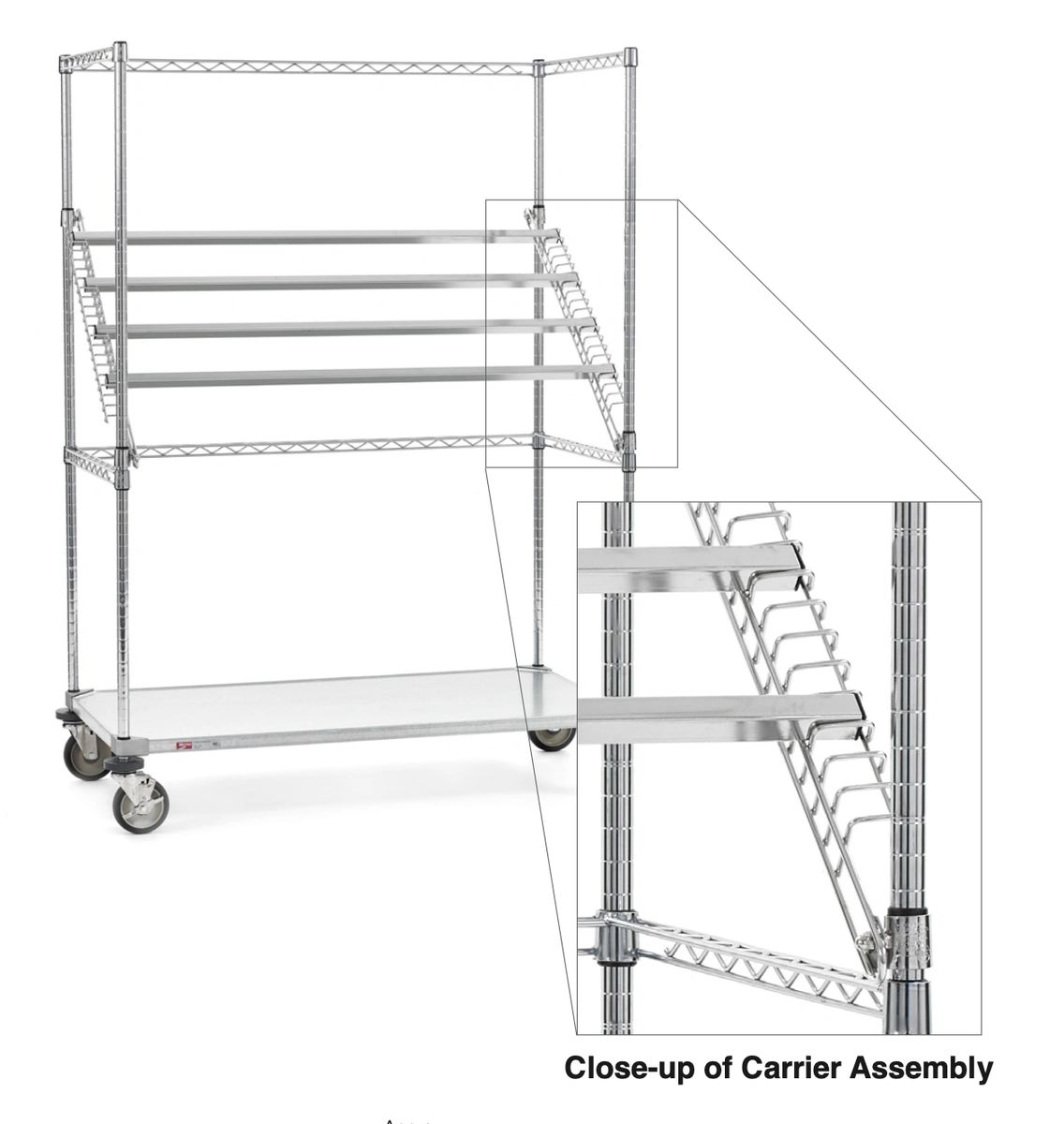 Sterile Wrap Rack Additional Support Bars